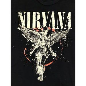 2013 Nirvana Angel Graphic Shirt (Tagged Ripped Off) Measurements in pic